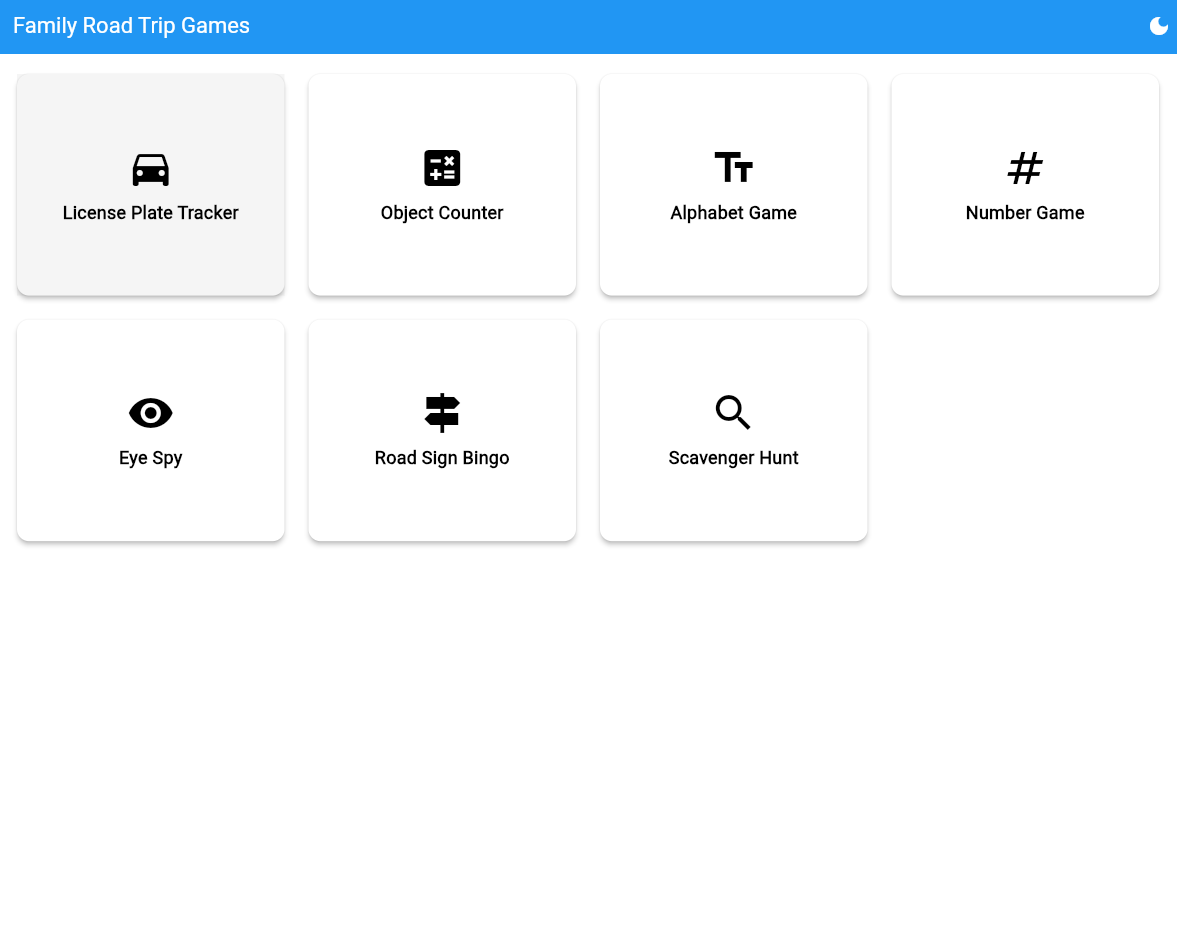 Family Road Trip Games